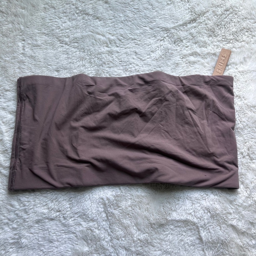 SKIMS Fits Everybody Bandeau Bra Umber Brown BR-BND-2026 Women's Size 4X NWT